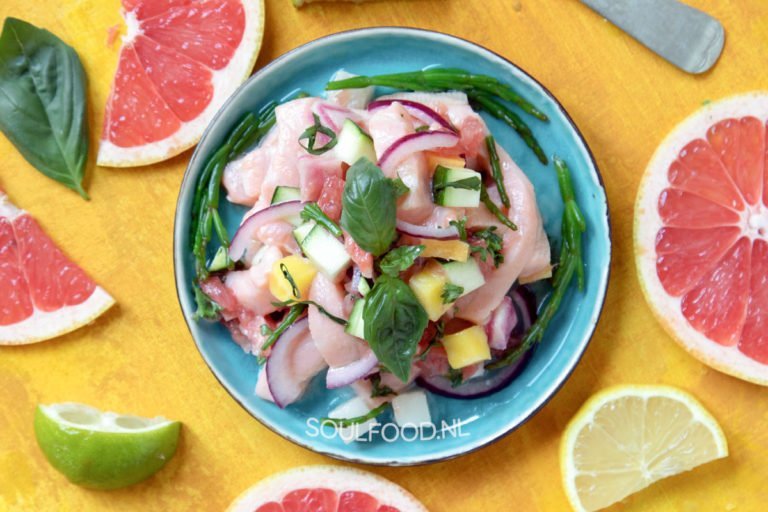 ceviche recept zalm mango grapefruit soulfood