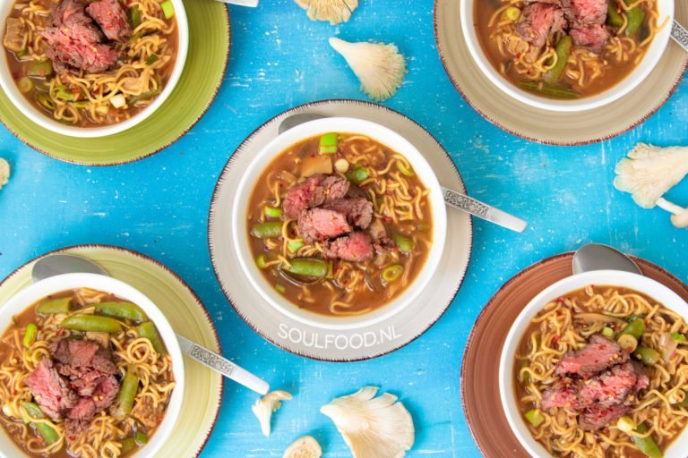 soep noedels bavette oesterzwammen recept soulfood
