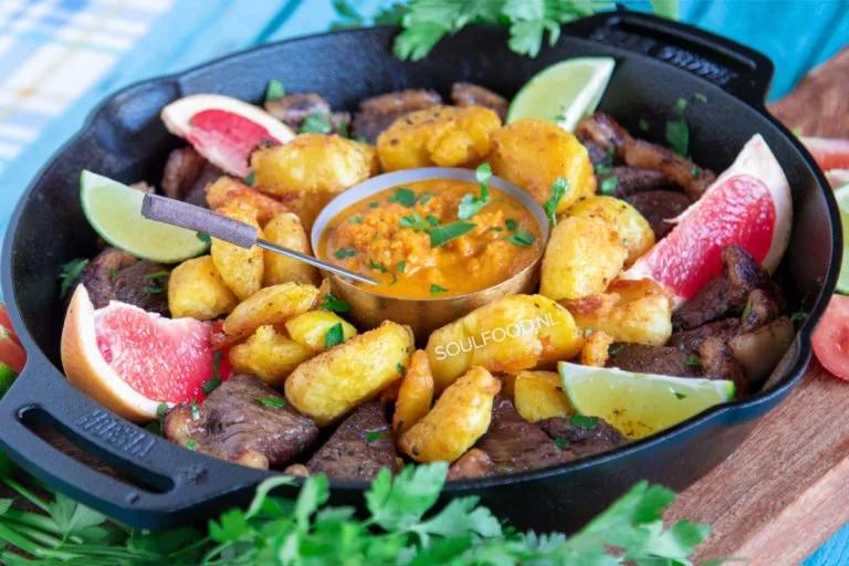 Picanha puntjes met smashed potatoes