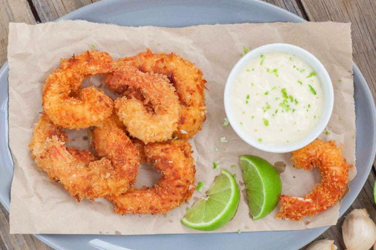 kokosgarnalen gefrituurde garnalen recept dipsaus