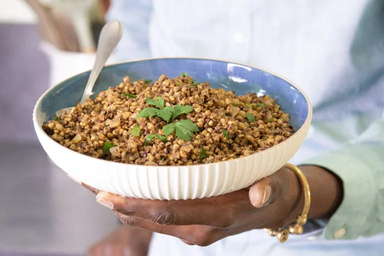 Kasha is different for us than usual. This Russian buckwheat recipe makes a delicious side dish - now make it yourself!