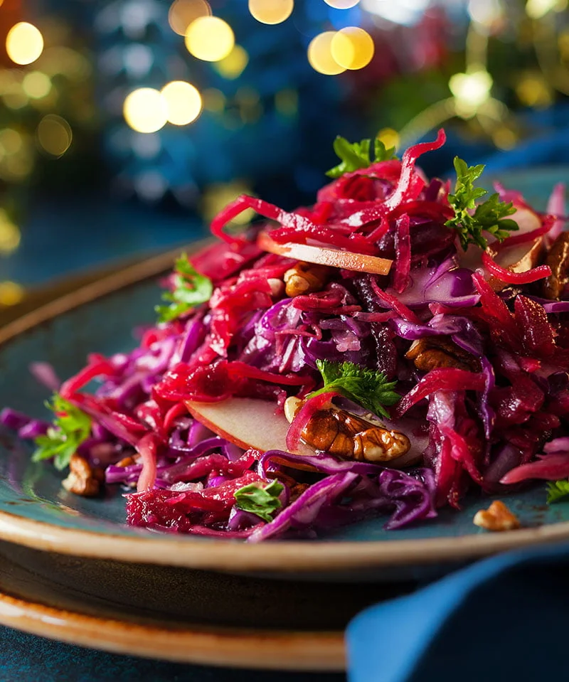 winter salade rode bietjes kool appel recept