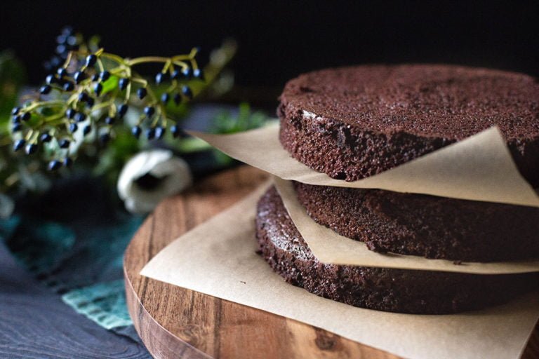chocolade biscuit chocoladecake sponscake sponge zelf maken recept