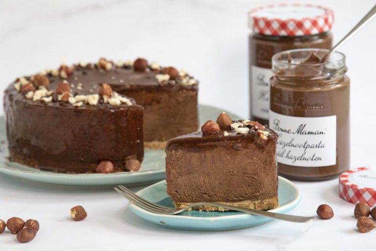 hazelnoot mousse taart hazelnootpasta bonne mamana