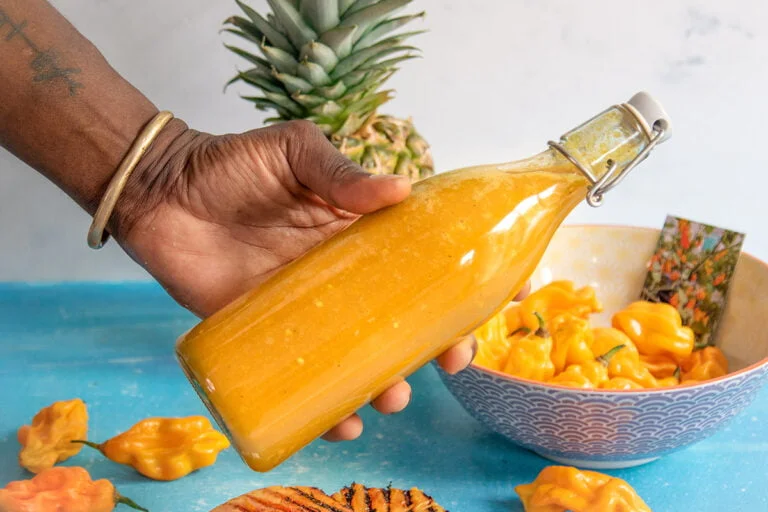 hot sauce fermented pineapple madame Jeanette sambal