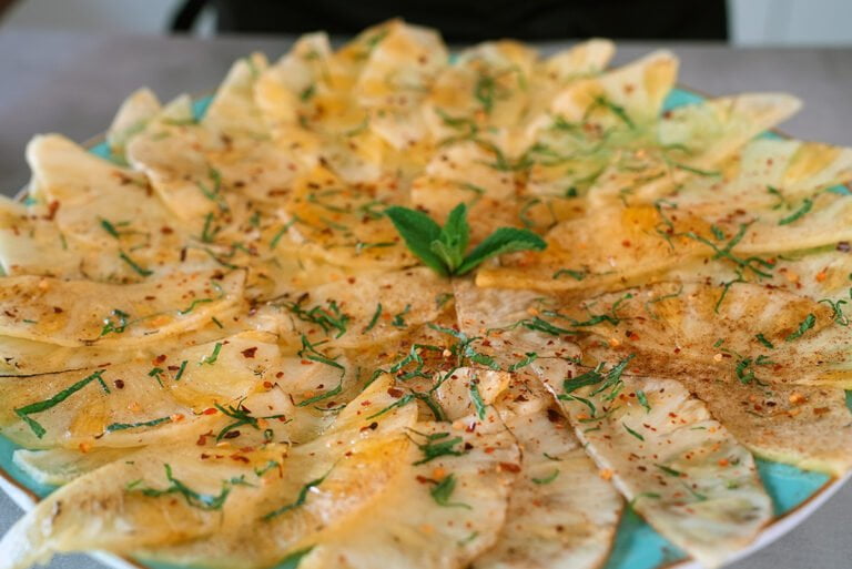 ananas carpaccio recept