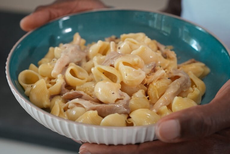 vegetarische pasta met oesterzwam en taleggio crisp.nl crisp