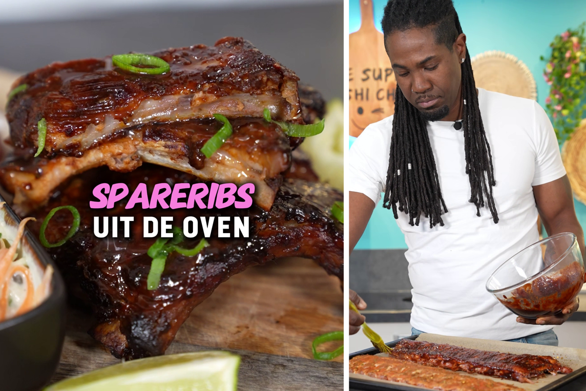 Spareribs uit de oven Antilliaanse barbecue bbq spare ribs recept