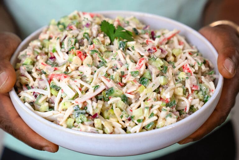 surimi salade recept voor de lekkerste surimisalade Caribisch