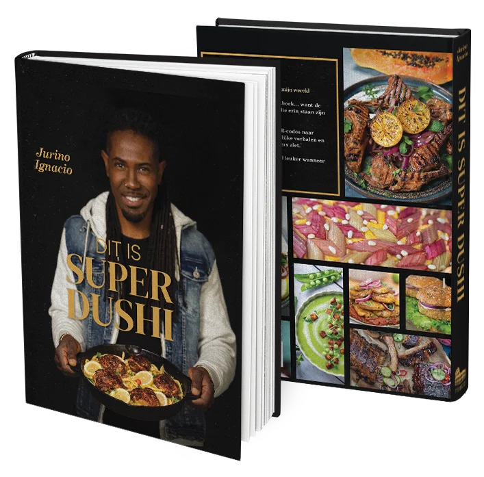 Dit is Super Dushi kookboek van Jurino Ignacio Soulfood.nl